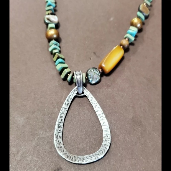 Silpada Hammered Oxidized Sterling Silver Necklace. - Picture 4 of 5